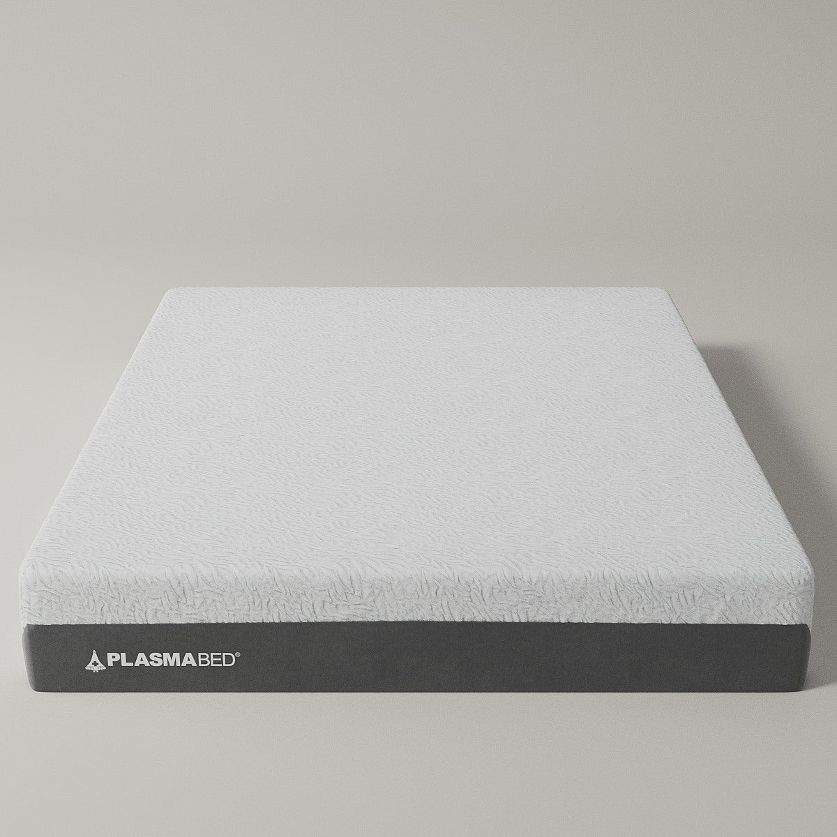 Sport mattress front view in the grey background.