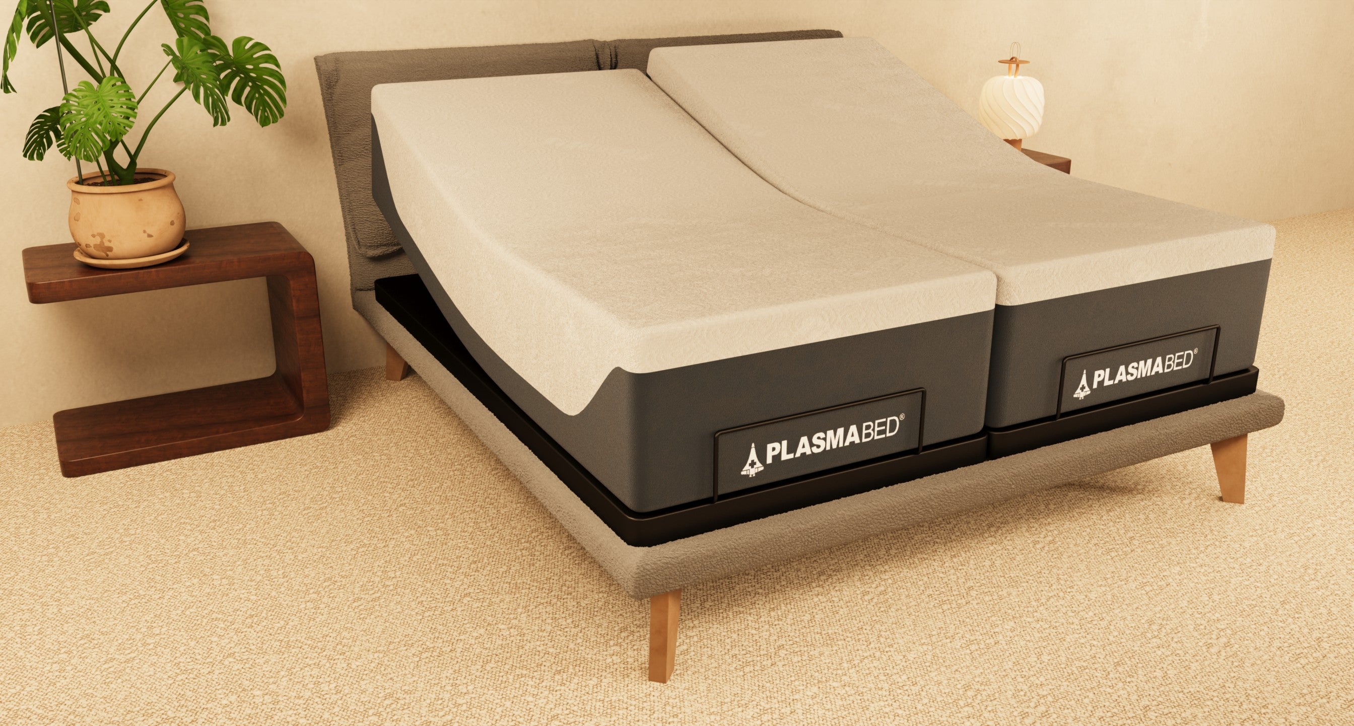 Split-King Adjustable Bed + Mattress Bundle with Remote